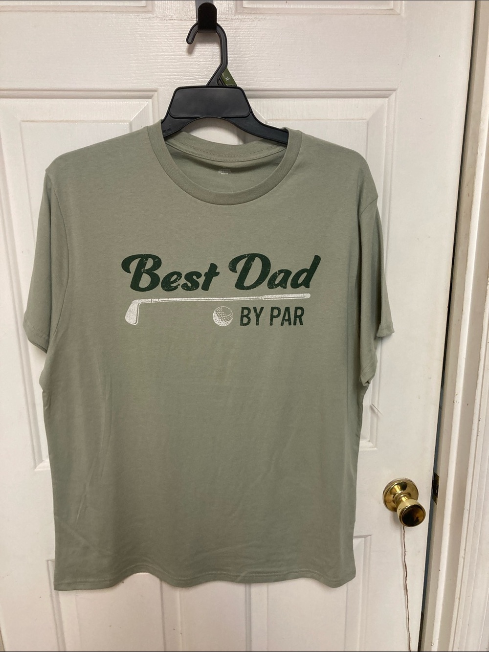 Best Dad By Par Short Sleeve Tee - Sage Green